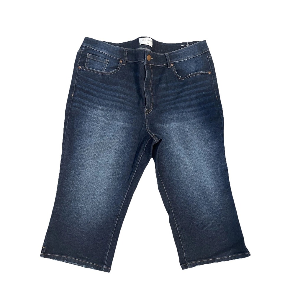 Lane Bryant High Rise Jeans Tighter Tummy Pedal Capri Stretch Women's Sz 22